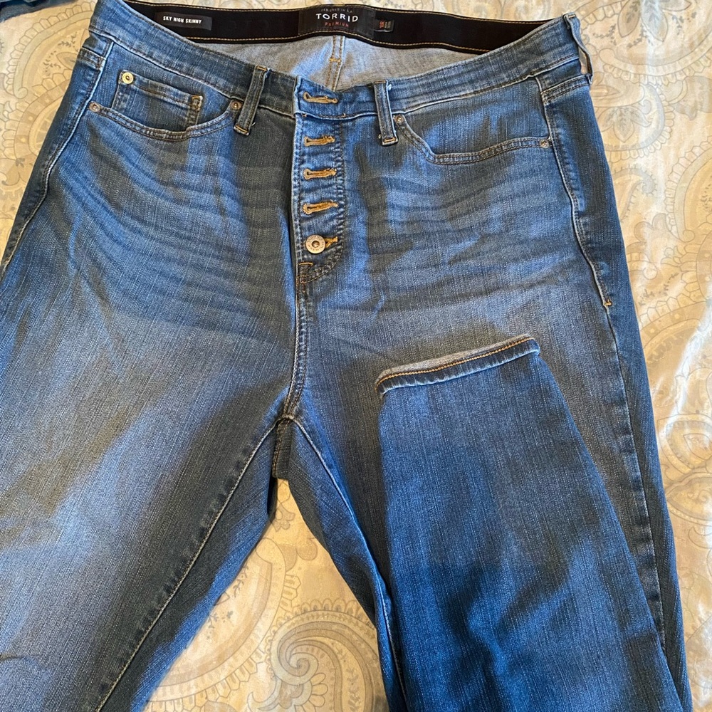 Button fly jeans